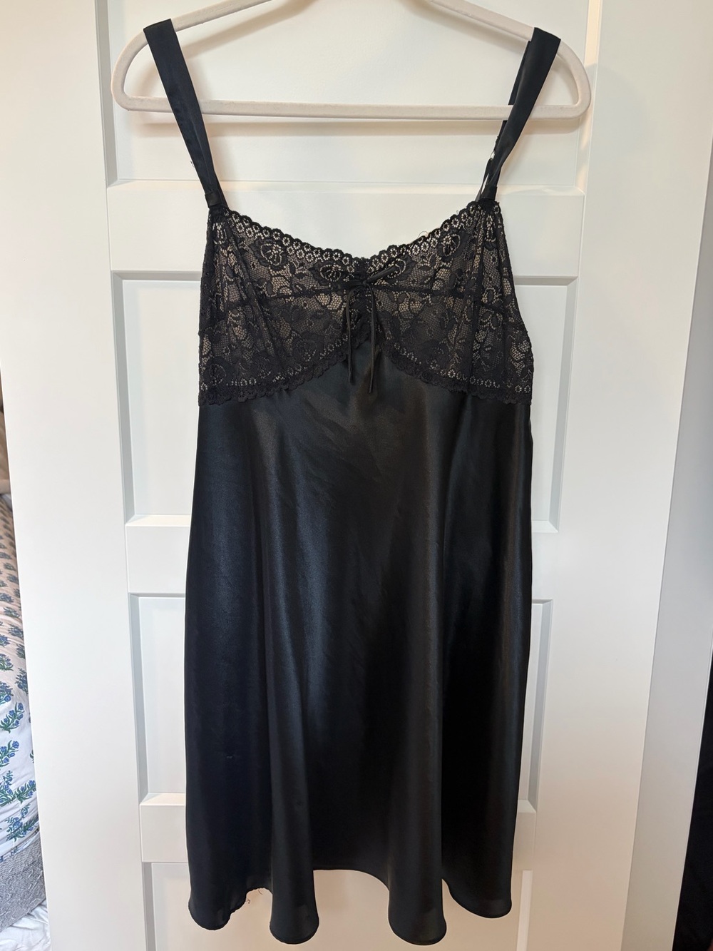 Satin & Lace Slip Dress